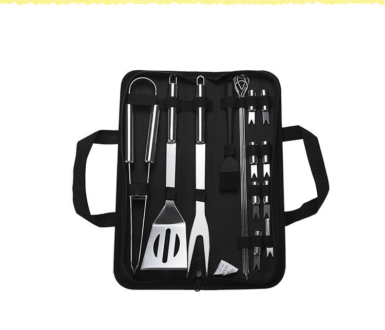 20-Piece Stainless Steel BBQ Tool Set for Grilling